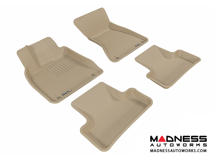 Audi Q5 Floor Mats (Set of 4) - Tan by 3D MAXpider (2009-2015)